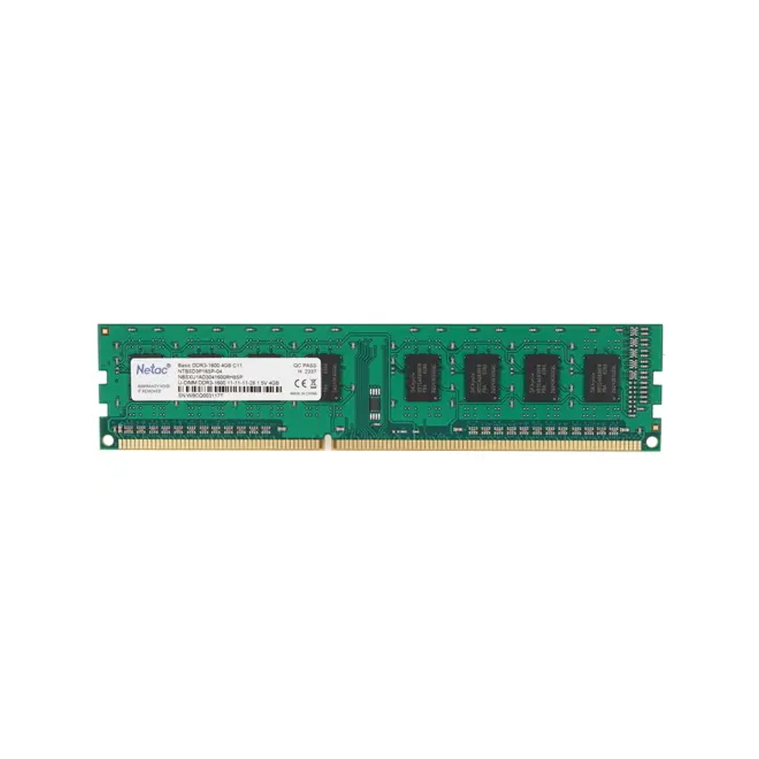 Модуль памяти Netac DDR3 8GB <PC3-12800/1600MHz>